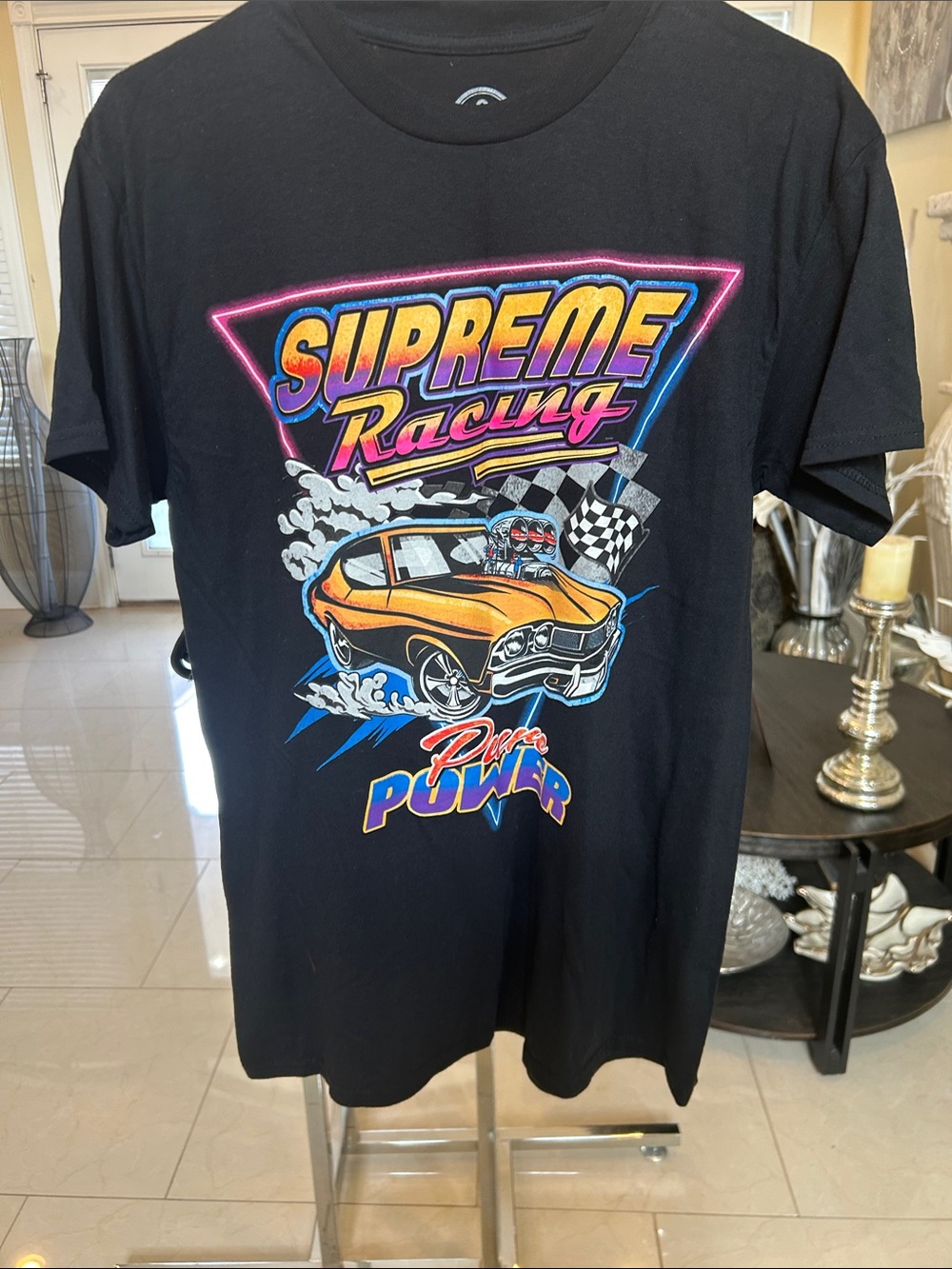 Supreme Racing Graphic Tee - Black with Yellow Car